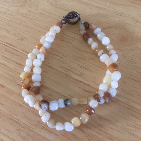 Jewelry - Double strand yellow jade bracelet